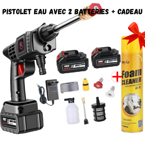 Pistolet à haute pression sans fil Avec 2 Batteries + cadeau